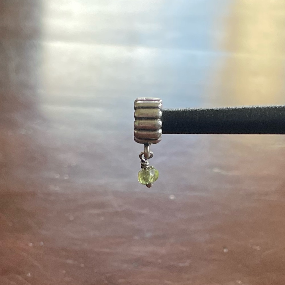 Pandora Retired August Birthstone Dangle Charm